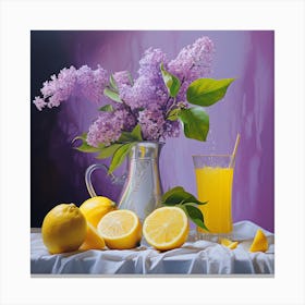 Lilas And Lemons 1 Canvas Print