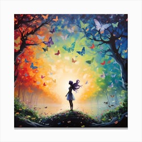 Butterfly Girl 2 Canvas Print