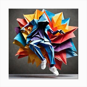 Origami Dancer 50 Canvas Print