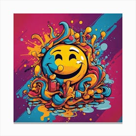 Smiley Face 3 Canvas Print