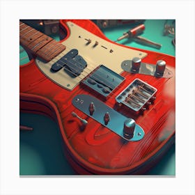Electric Guitar 1 Canvas Print