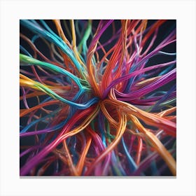 Colorful Wires 44 Canvas Print