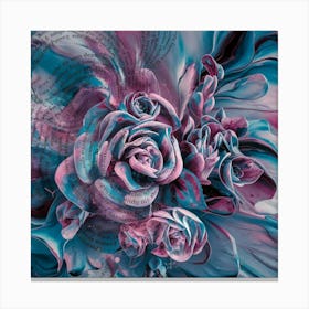 Abstract Roses 1 Canvas Print