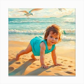 Baby Yoga 1 Canvas Print