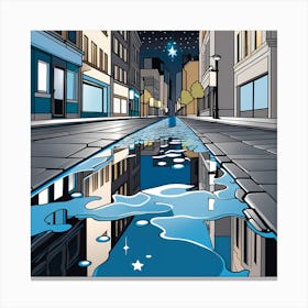 Gutter &stars 10 vector art Canvas Print