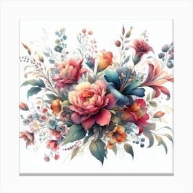 A Bouquet Of Flowers Canvas Print