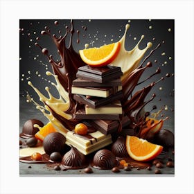 Chocolate splash 2 Canvas Print