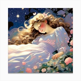 Dreaming Girl Canvas Print