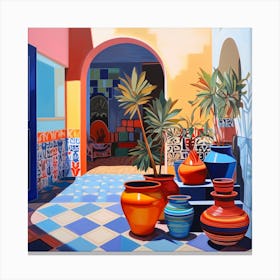 TerMoroccan Pots and Archway Canvas Print
