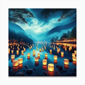 Lanterns On The Lake Canvas Print