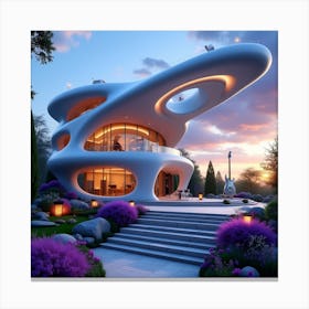 Futuristic House 8 Canvas Print