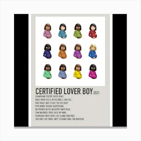 Certified Lover Boy - Drake, 2021 Canvas Print