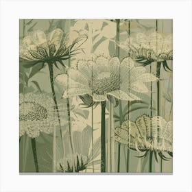 Tranquil Elegance Modern Muted Queen Anne's Lace 6 Canvas Print