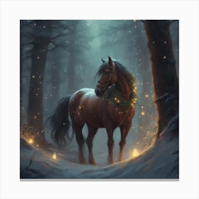 Christmas Horse Canvas Print
