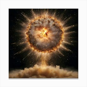 Atomic Explosion Canvas Print
