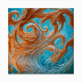 Swirling Water Canvas Print