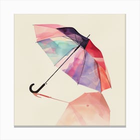 Watercolor Umbrella Canvas Print
