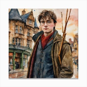 Harry Porter And The Famouse Wand Canvas Print