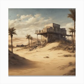 Desert House Canvas Print