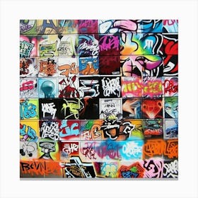 Graffiti Wall 3 Canvas Print