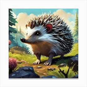 Hedgehog By Blackroselover Dh1ver6 Canvas Print