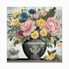 Flowers In A Vase 1 Canvas Print