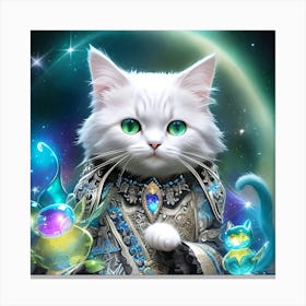 Cat In Space 6 Canvas Print