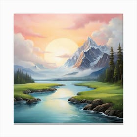 Landscape Painting Canvas Print