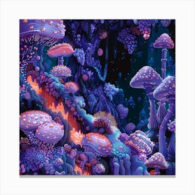 Psychedelic Mushrooms 1 Canvas Print