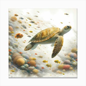 Animal Creative Portrai Illustrationt 3 Canvas Print