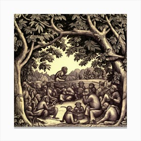 Gathering Of People Canvas Print