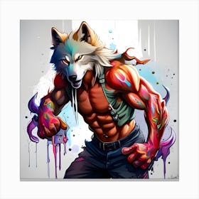 Wolf body Canvas Print