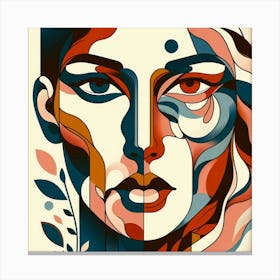 Abstract Portrait Of A Woman Canvas Print