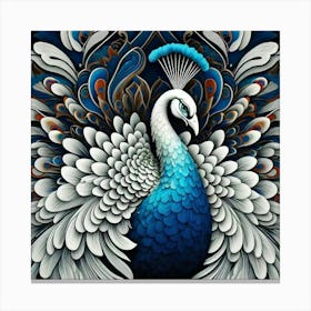 Peacock 1 Canvas Print