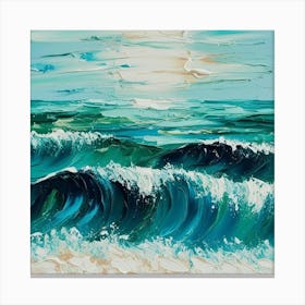 Boho Ocean Waves 1 Canvas Print