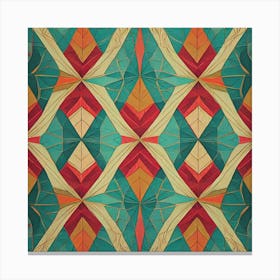 Firefly Beautiful Modern Abstract Detailed Native American Tribal Pattern And Symbols With Uniformed (1) 1 Canvas Print
