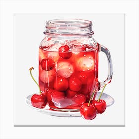 Cherry Iced Tea 8 Canvas Print