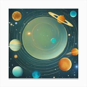 Solar System Canvas Art Canvas Print