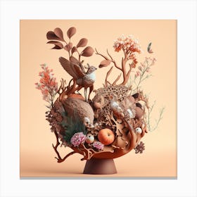 3d Illustration Of A Vase Canvas Print