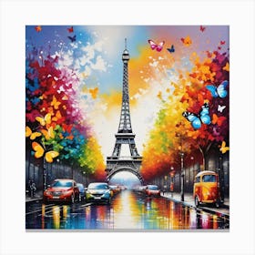 Paris Eiffel Tower 109 Canvas Print