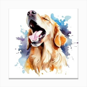 Golden Retriever Dog 2 Canvas Print