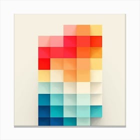 Abstract Squares 1 Canvas Print