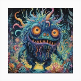 Monsters In The Night Canvas Print