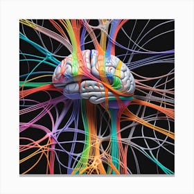 Colorful Brain 22 Canvas Print