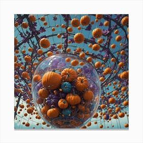 Pumpkins In The Sky Canvas Print