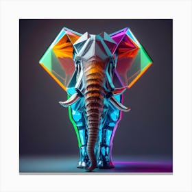 Abstract Elephant Canvas Print