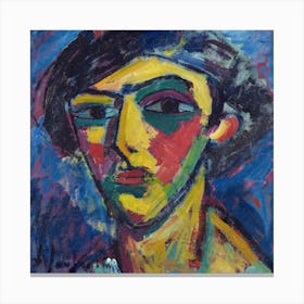 Head Of A Youth, Alexej Von Jawlensky Canvas Print