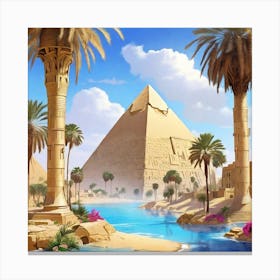 Egyptian Landscape 2 Canvas Print