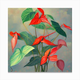 Anthurium Flowers 2 Canvas Print