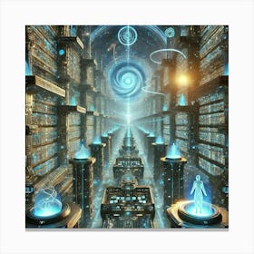 Multiversal Archives Scifi Canvas Print